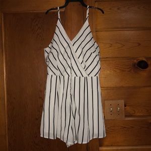 Striped romper